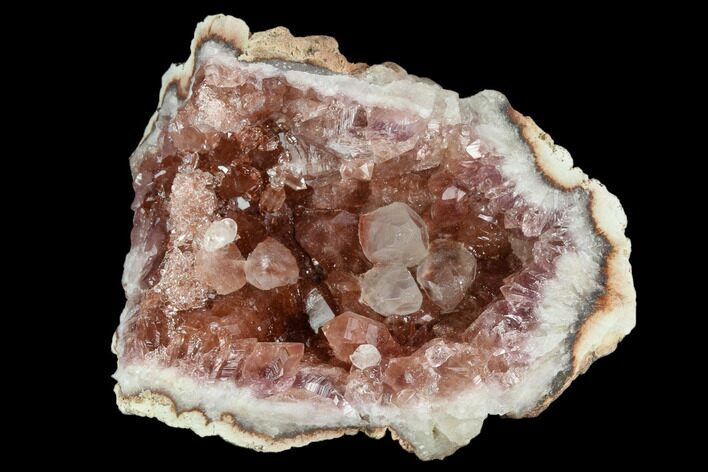 Pink Amethyst Geode Section - Argentina #124186